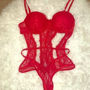 Sexy Red Lacey lingerie